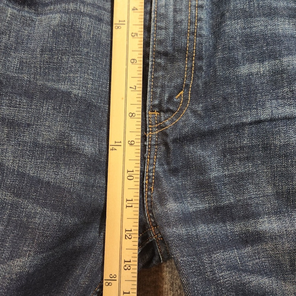 Levi's 505 Jeans 36×32 Mens Blue Denim Red Tab Straight Fit Cotton Blend - Picture 5 of 10